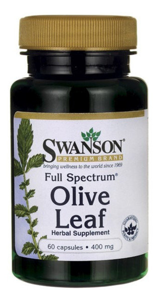 Swanson, Usa Full Spectrum Olive Leaf (Liść oliwny) 400 mg - suplement diety 60 kaps.