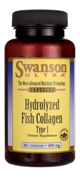SWANSON Hydrolizowany kolagen z ryb typu I 400 mg - 60 kapsułek SWU1034