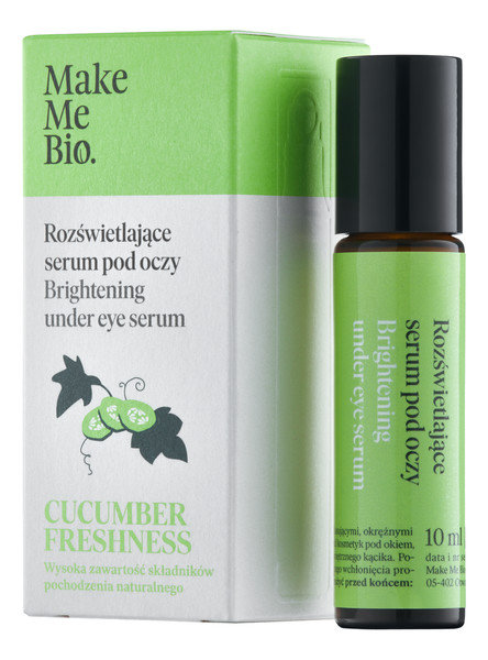 Make Me Bio Cucumber Freshness - Rozświetlające Serum pod Oczy Roller 10 ml