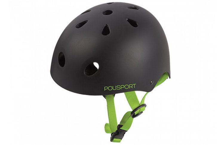 POLISPORT, Kask rowerowy, URBAN RADICAL, czarny, rozmiar M