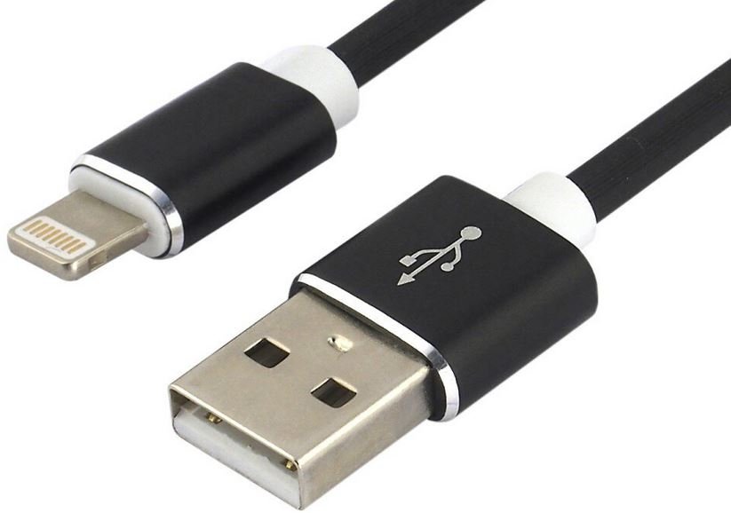 everActive Kabel przewód silikonowy USB Lightning iPhone everActive CBS-1.5IB 150cm z obsługą szybkiego ładowania do 2,4A czarny CBS-1.5IB