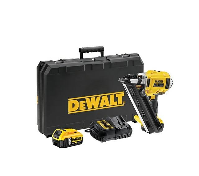 Gwoździarka DEWALT, 18 V, 50-90 mm, 2x5 Ah