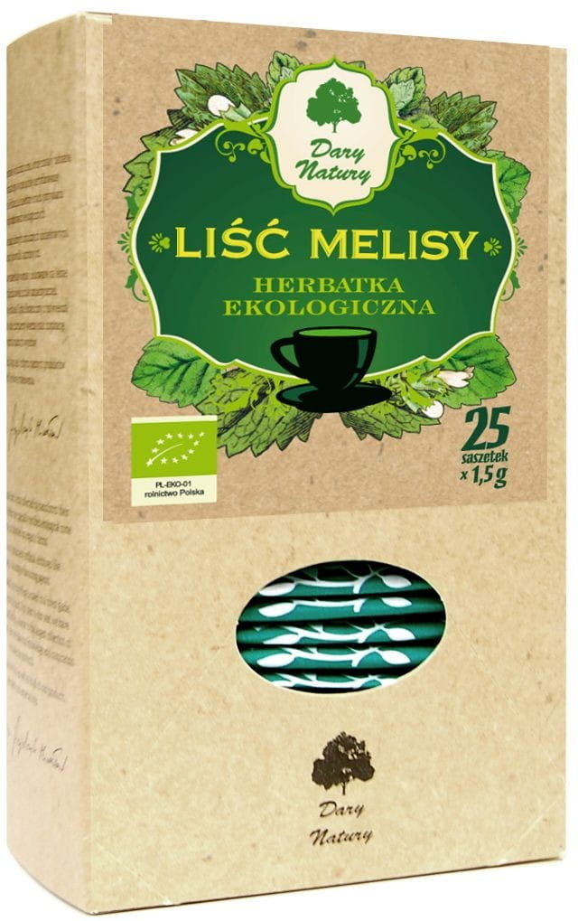 Dary Natury Liść Melisy Herbatka w Saszetkach 25x1,5g - EKO DANHERBLIMELI