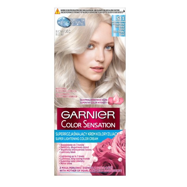 Garnier Color Sensation Krem koloryzujący S 11 Przydymiony Ultrajasny Blond 1op. 0362969