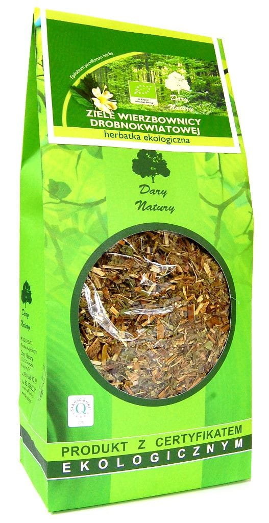 Dary Natury HERBATKA Z ZIELA WIERZBOWNICY DROBNOKWIATOWEJ BIO 200 g -