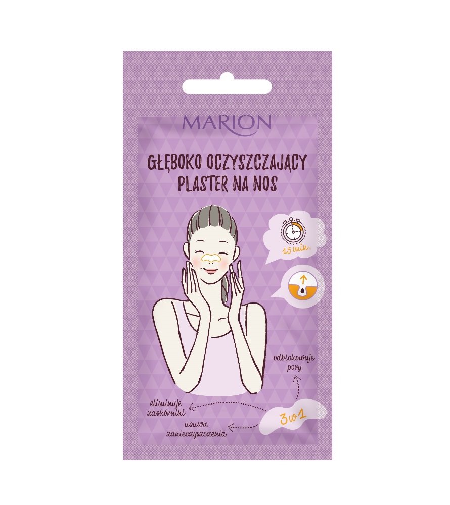 Marion Oczyszczający plaster na nos z węglem aktywnym - Detox Cleansing Nose Plaster Oczyszczający plaster na nos z węglem aktywnym - Detox Cleansing Nose Plaster