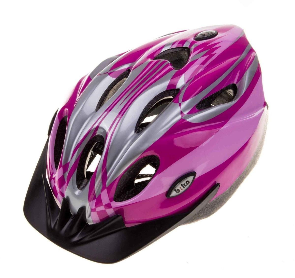 Biko, Kask rowerowy, Basic HM-BI304-1, różowy, rozmiar L