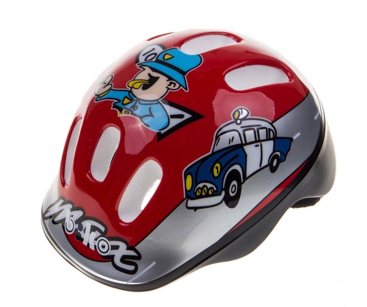 Biko, Kask rowerowy, Kid, HM-BI109, czerwony, rozmiar S