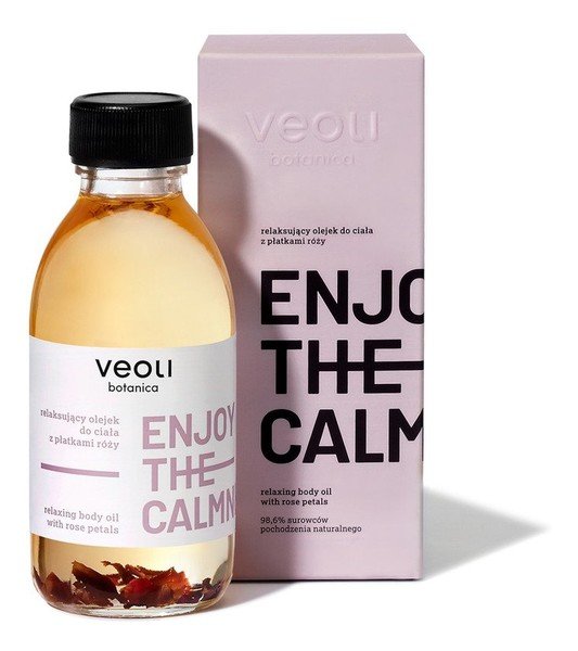 Veoli Botanica Enjoy The Calmness, relaksujący olejek do ciała z płatkami róż, 150ml 7078329