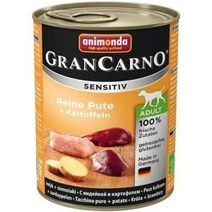 Animonda Gran Carno Sensitiv Indyk + Ziemniaki 800G