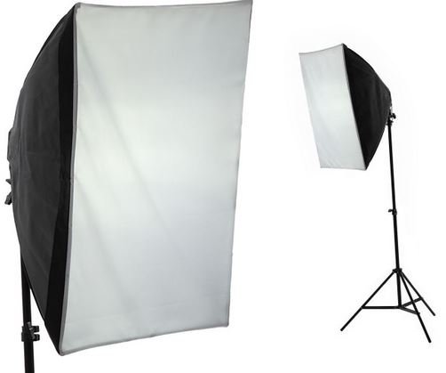 Фото - Інше для студій STUDIO Lampa studyjna IShoot Zestaw Softbox 50x70cm + Statyw 220cm + ŻarÓwka 125w 