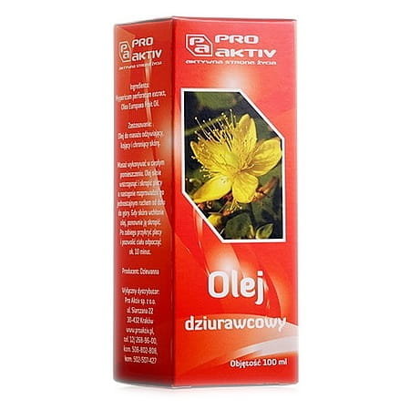 Olej z dziurawca dziurawcowy 100ml Pro Aktiv