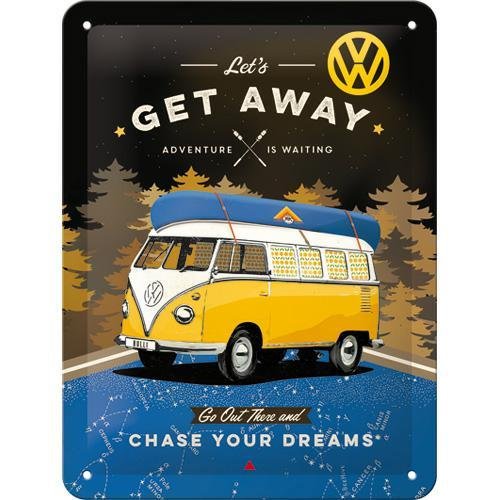 Nostalgic-Art Merchandising Gmb, Szyld 15x20 cm VW Bulli Night