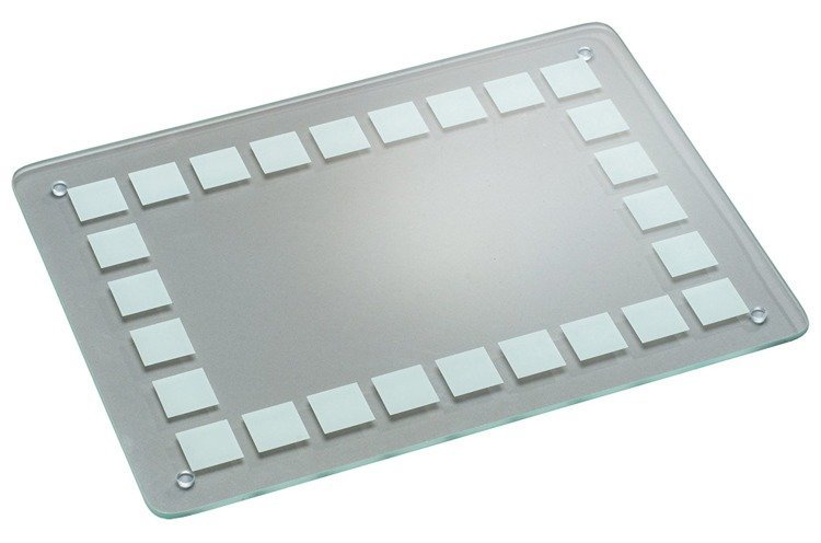 Kesper 35400 szklana deska do krojenia z porowatą powierzchnią, szkło hartowane szkło bezpieczne, wymiary: 40 x 30 x 0.7 cm 354007