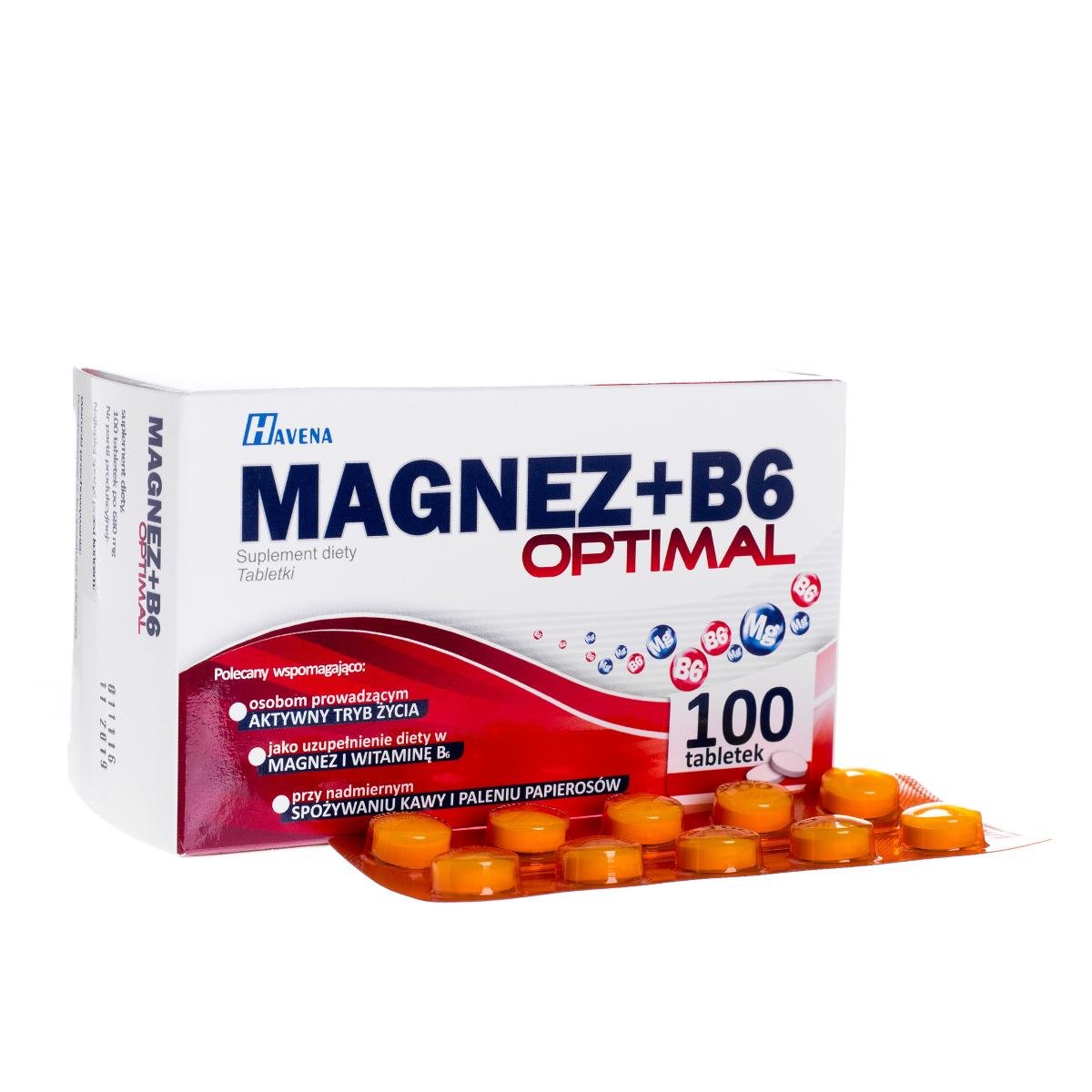 Havena magnez+b6 optimal 100 szt.