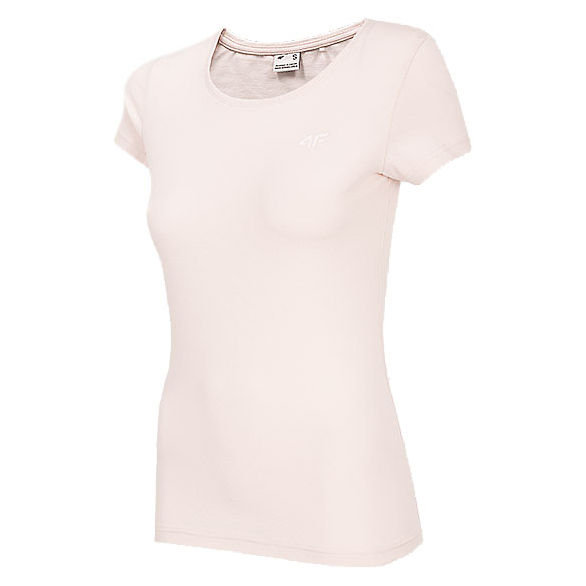 4F, T-Shirt damski, NOSH4-TSD001 56S, różowy, rozmiar XS