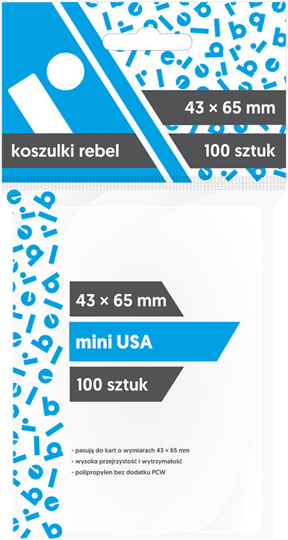 Rebel Koszulki Mini USA 43x65 (100szt) (231979)