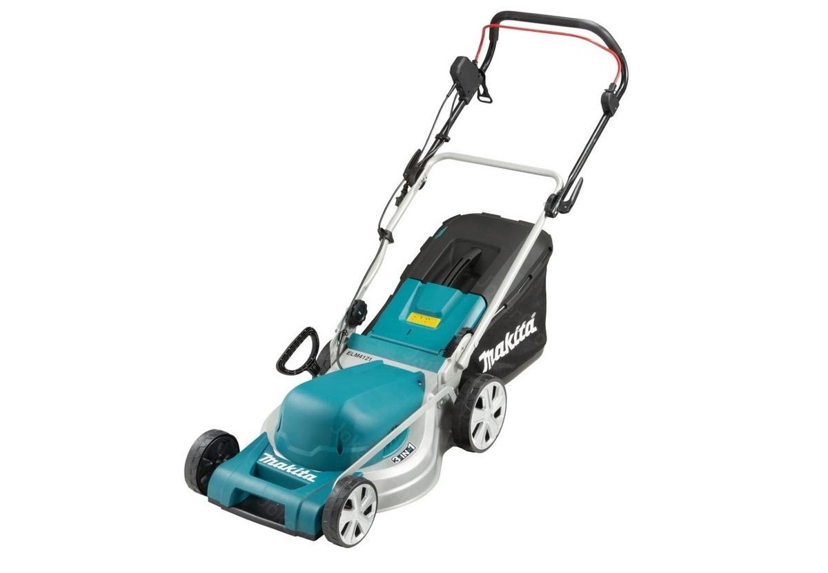 MAKITA Electric Lawnmower ELM4121 blue black 1,600 watts