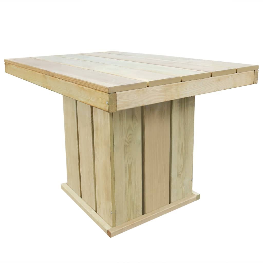 vidaXL Stół ogrodowy, impregnowane drewno sosnowe FSC, 110x75x74 cm