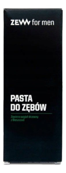 Zew For Men Zew For Men Pasta do zębów Pasta do zębów z węglem drzewnym