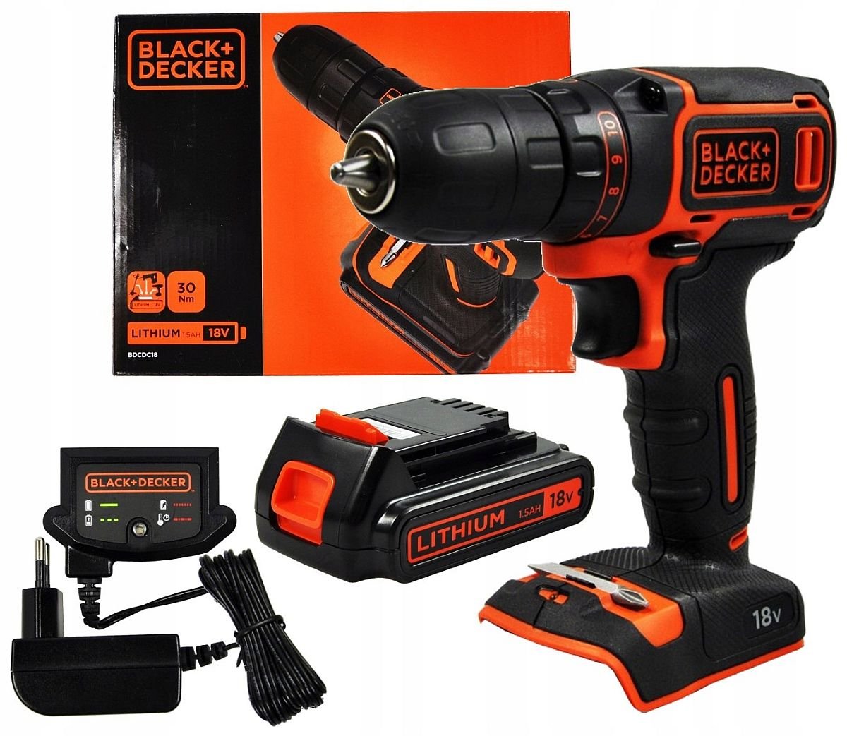 Black&Decker Wiertarko-wkrętarka BDCDC18