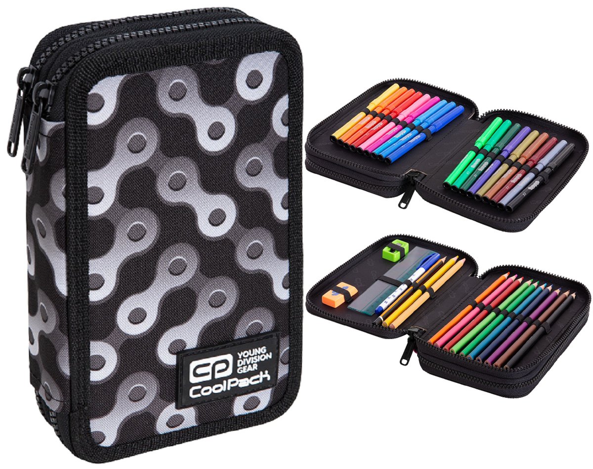 CoolPack Jumper 2 Piórnik podwójny z wyposażeniem Links C66183