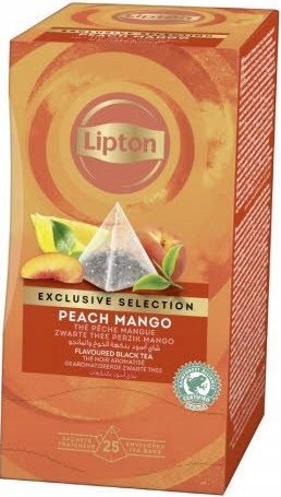 Lipton All Herbata PIRAMID PEACH&MANGO 25k.fol czarna EXCLUSIVE