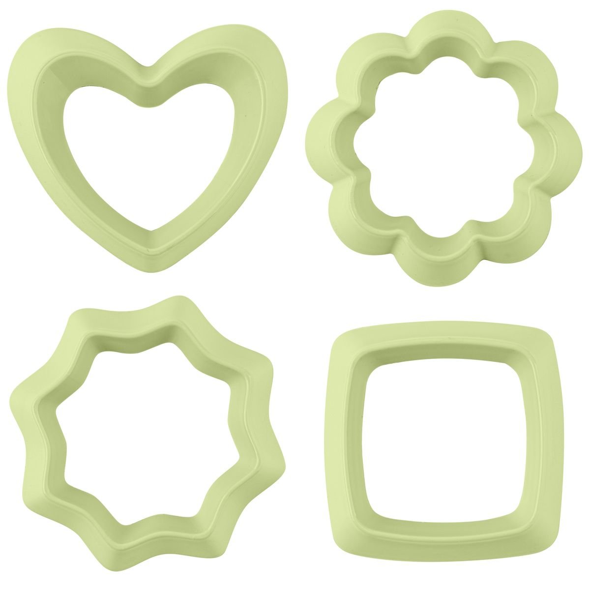 WYKRAWACZE DO CIASTEK PASTELOVE 4SZT PISTACJOWY kod: 40G-WYK-G24/2