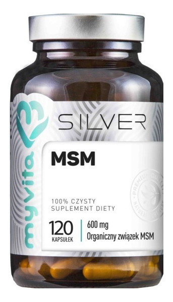 MYVITA SILVER 100% MSM 600mg, 120kaps. MyVita 21PRJMSM62