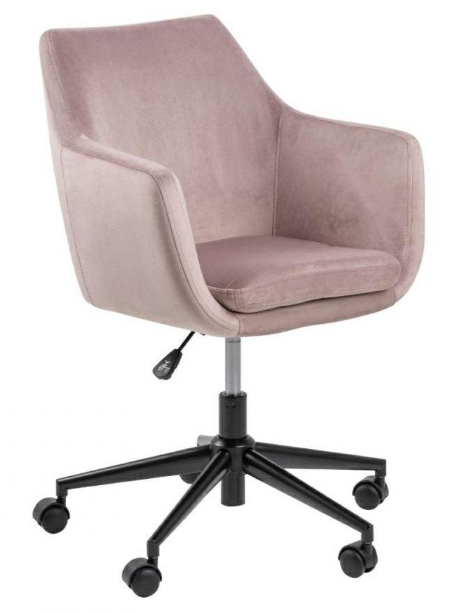 D2.Design Fotel biurowy na kółkach Nora VIC różowy 177315