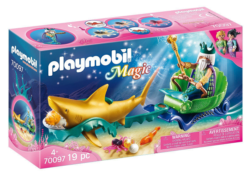 Playmobil Magic Król morza z rekinem 70097