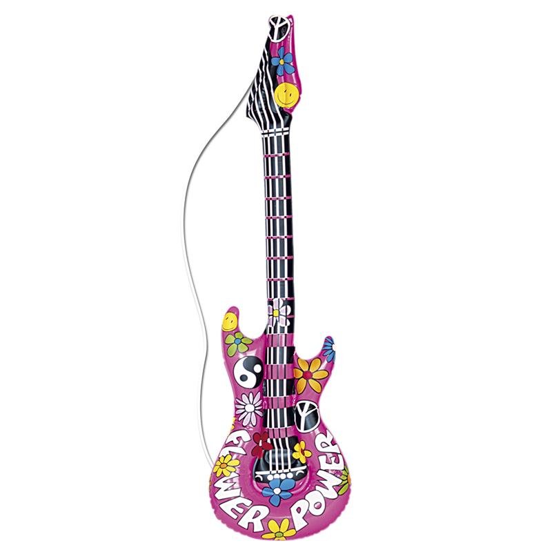 Widmann Widmann 23944  nadmuchiwana gitara Flower Power, 105 cm, instrument, taśma, hippie 23944
