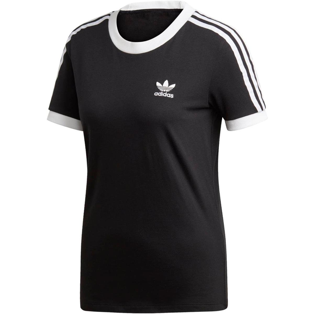 Adidas, Koszulka damska, 3 STR TEE BLACK ED7482, czarny, rozmiar 28