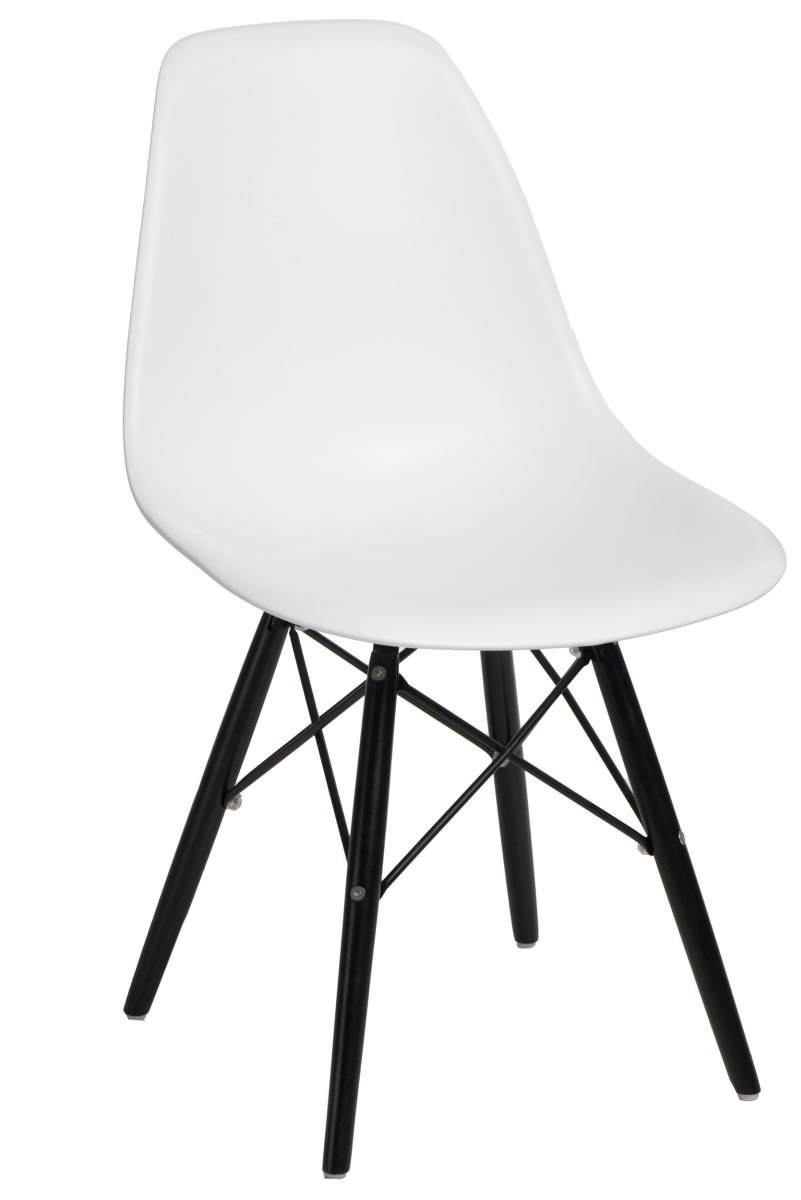 D2.Design Krzesło P016W PP białe/black 84918
