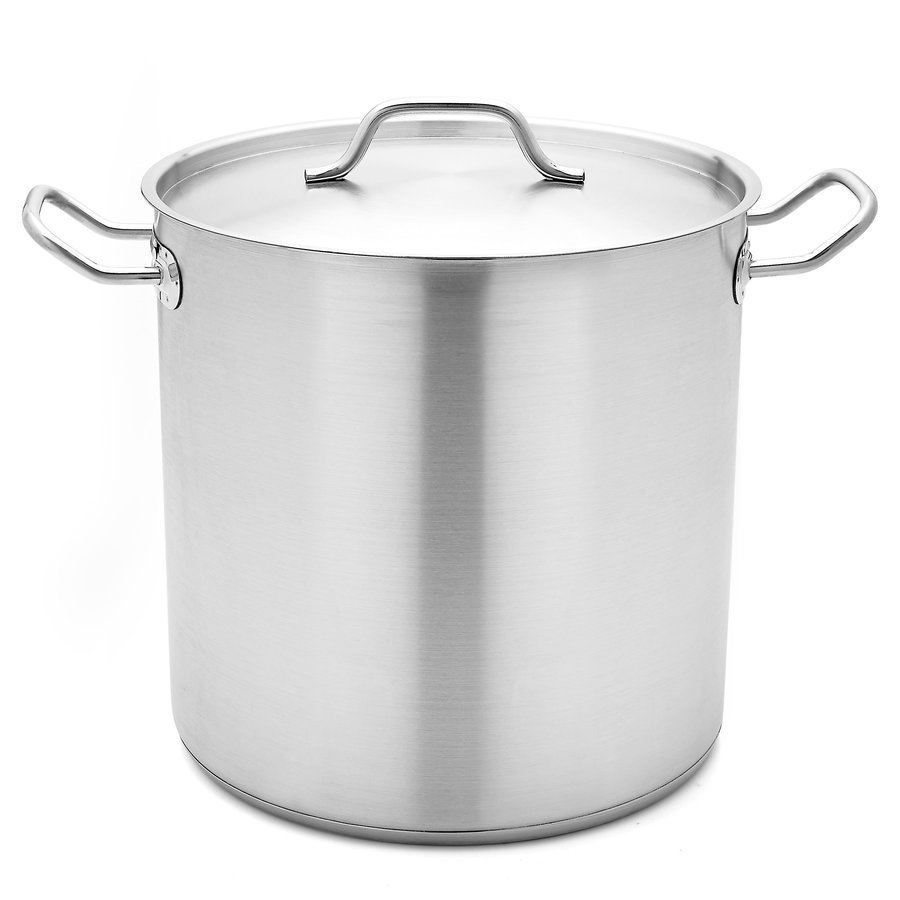 Garnek gastronomiczny TADAR, satyna, srebrny, 30 l