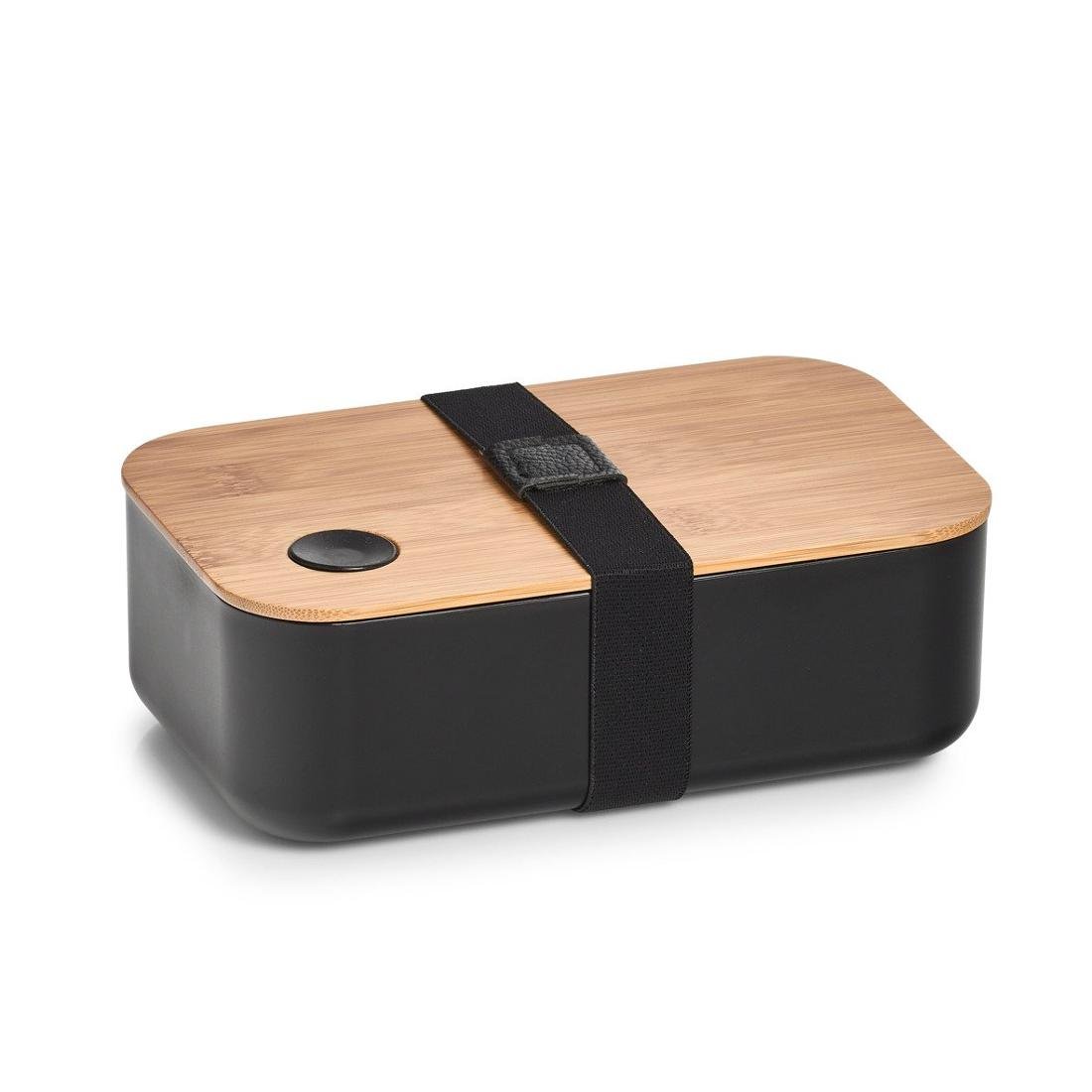ZELLER Lunchbox z przegródką 19 x 12 x 7 cm kolor czarny ZELLER 14731