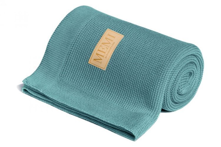 MEMI Bambusowy kocyk 80x100 teal, MEMI 32499-uniw