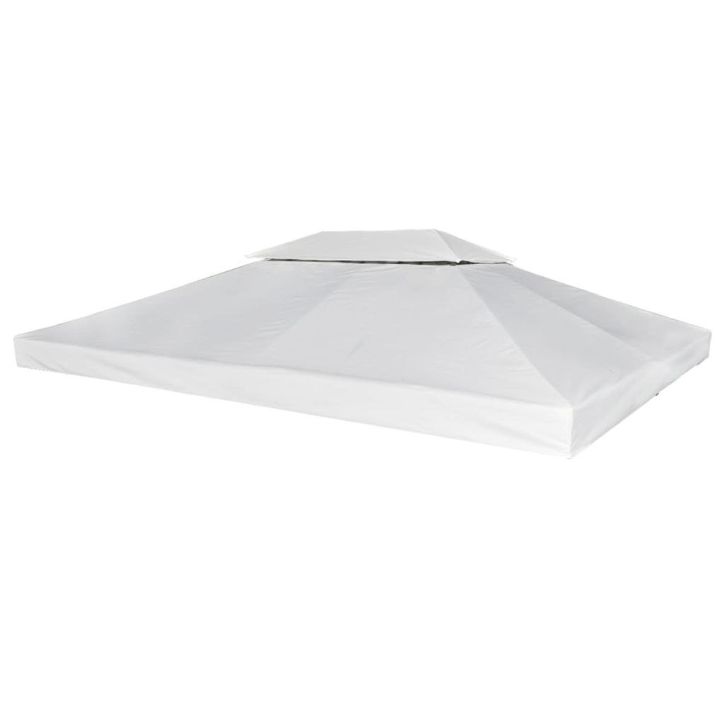 vidaXL Zadaszenie altany ogrodowej, 310 g/m, kolor śmietankowy, 3x4 m