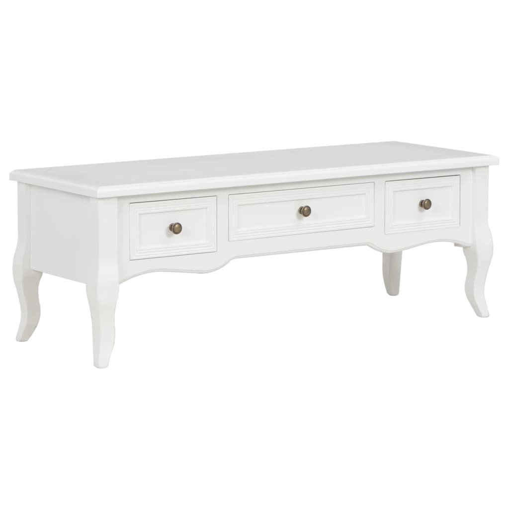vidaXL Szafka pod TV, biała, 100 x 35 x 35 cm, drewno sosnowe