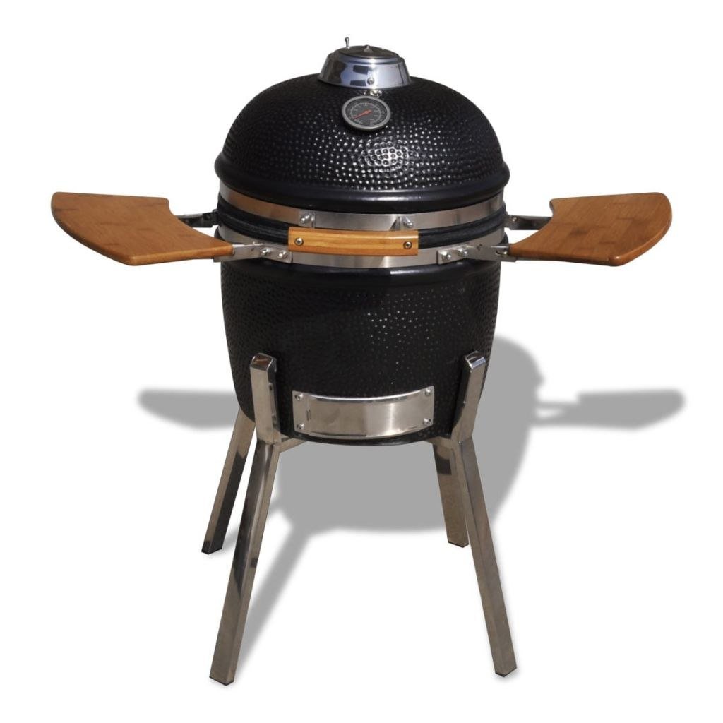 Ceramiczny grill VIDAXL Kamado z wędzarnią, 81 cm