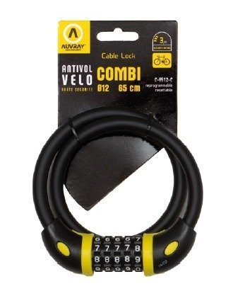 Auvray, Stalowa linka na szyfr, Combi, 65x1,2 cm