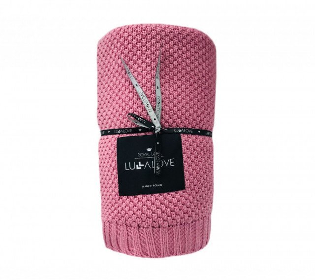 Lullalove Bambusowy koc - piwonia 100x80 5902633256210