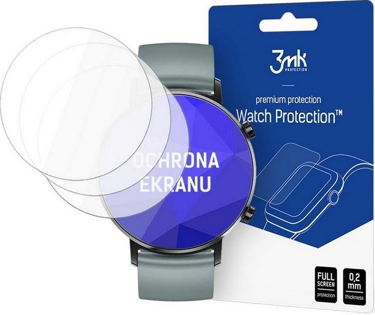 Huawei Watch GT 2 42mm Folia ochronna 3 szt - 3mk Watch Protection ARC+ RATY | GRATIS WYSYŁKA | GRATIS ZWROT DO  1 ROKU | 100% ORYGINAŁ!!
