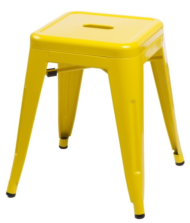 D2.Design Stołek Paris żółty inspirowany Tolix 41389