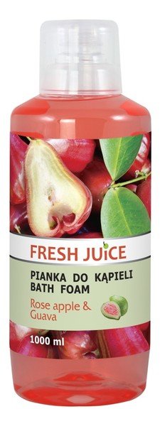 Zdjęcia - Pozostałe kosmetyki Green Pharmacy Fresh Juice - pianka do kąpieli różane Jabłko i Guawa, 1l 