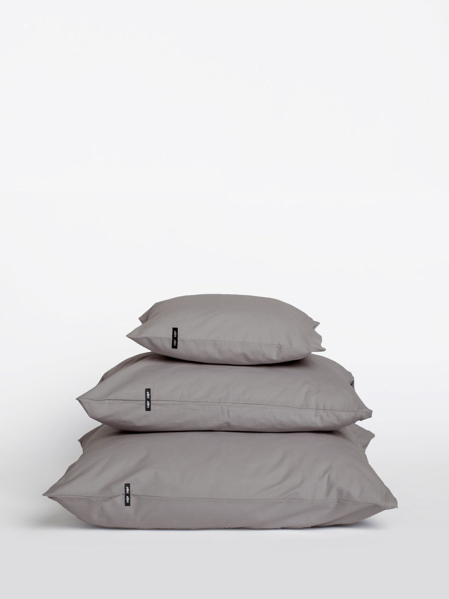 Poszewki na poduszki HOP DESIGN Pure, ciemnoszare, 80x80 cm, 2 szt.