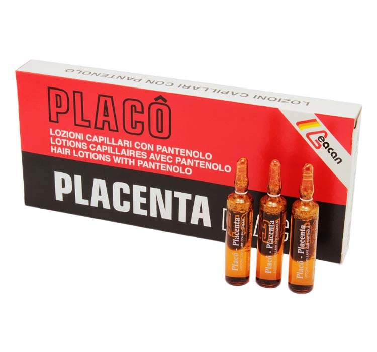 Placenta Placo Ampułki 12x10ml, Kuracja przeciw wypadaniu włosów PLACENTA 2
