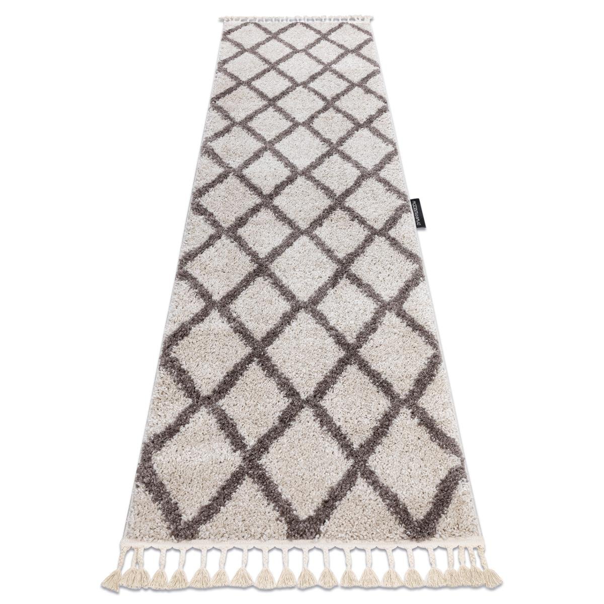 Dywan Berber Troik, kremowy, 80x200 cm