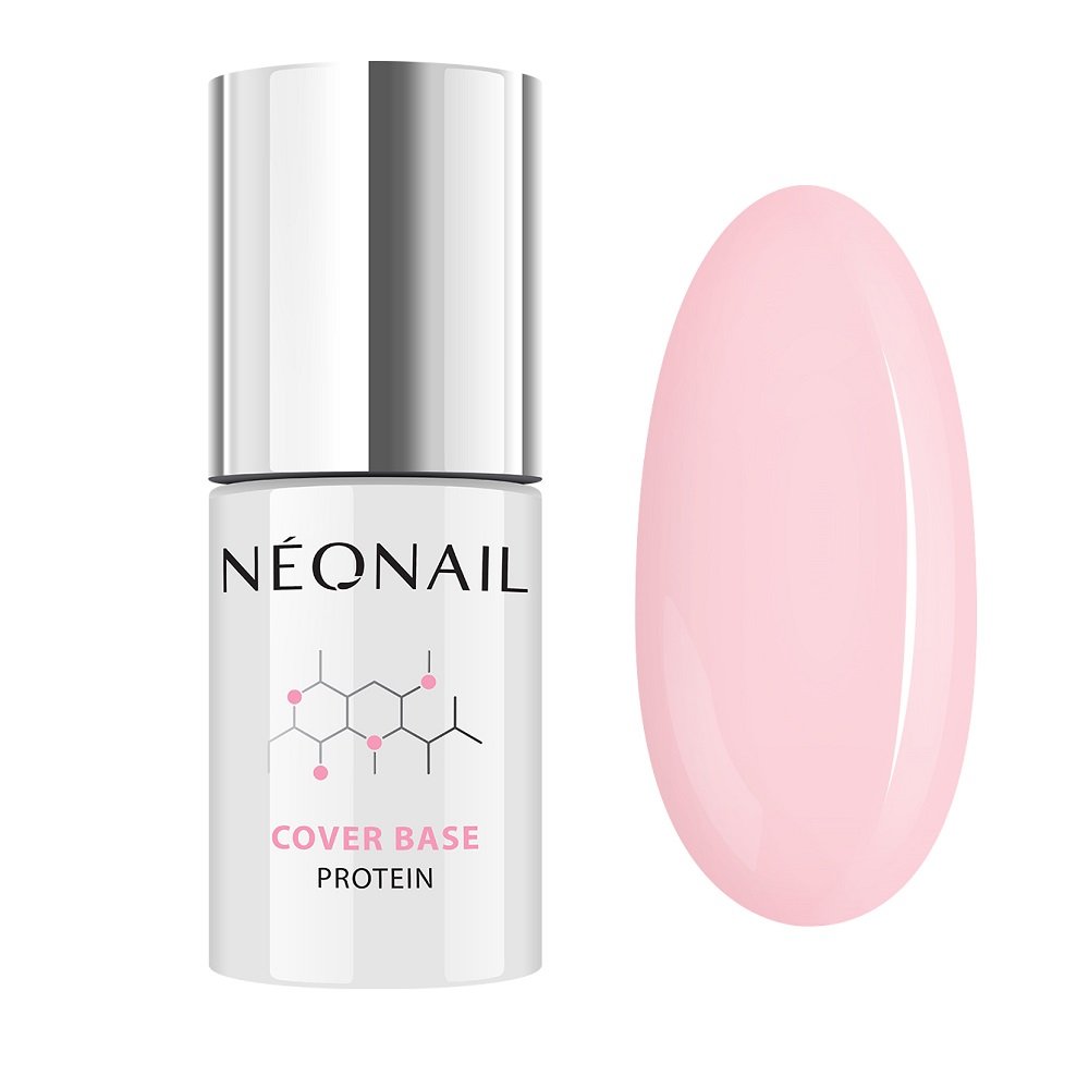 Neonail NOWOŚĆ! Lakier hybrydowy Cover Base Protein Nude Rose 7,2 ml 7033-7