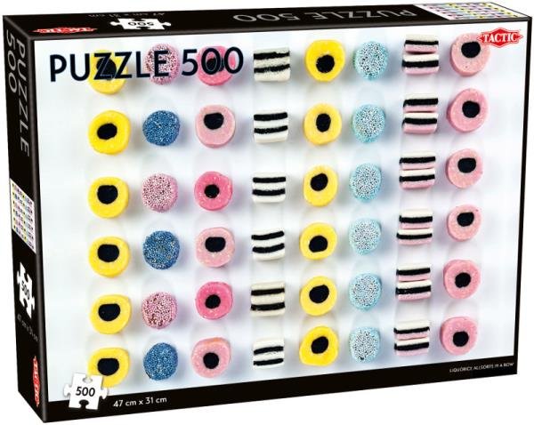 Tactic Puzzle Liquorice allsorts in a row 500